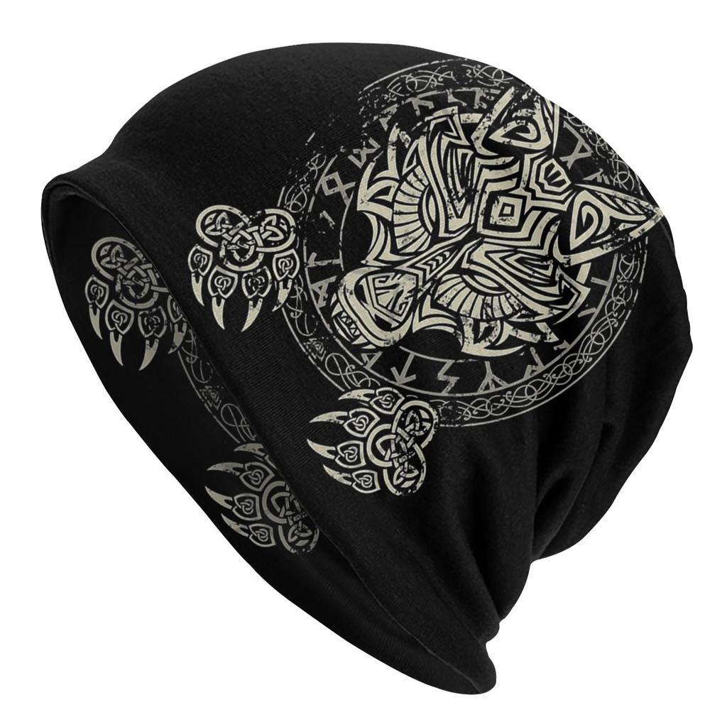 Sleeve Cap Double-layer Elastic Viking Totem Wolf Hipster Street Dance