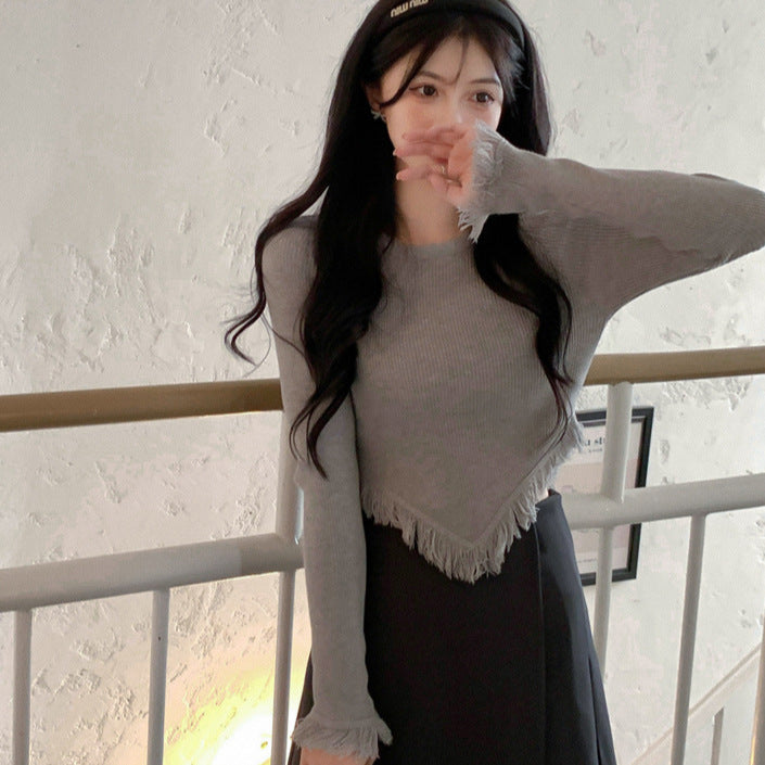 Fashionable Slim-fit Long-sleeve T-shirt Designed Specifically For Trendy Girls