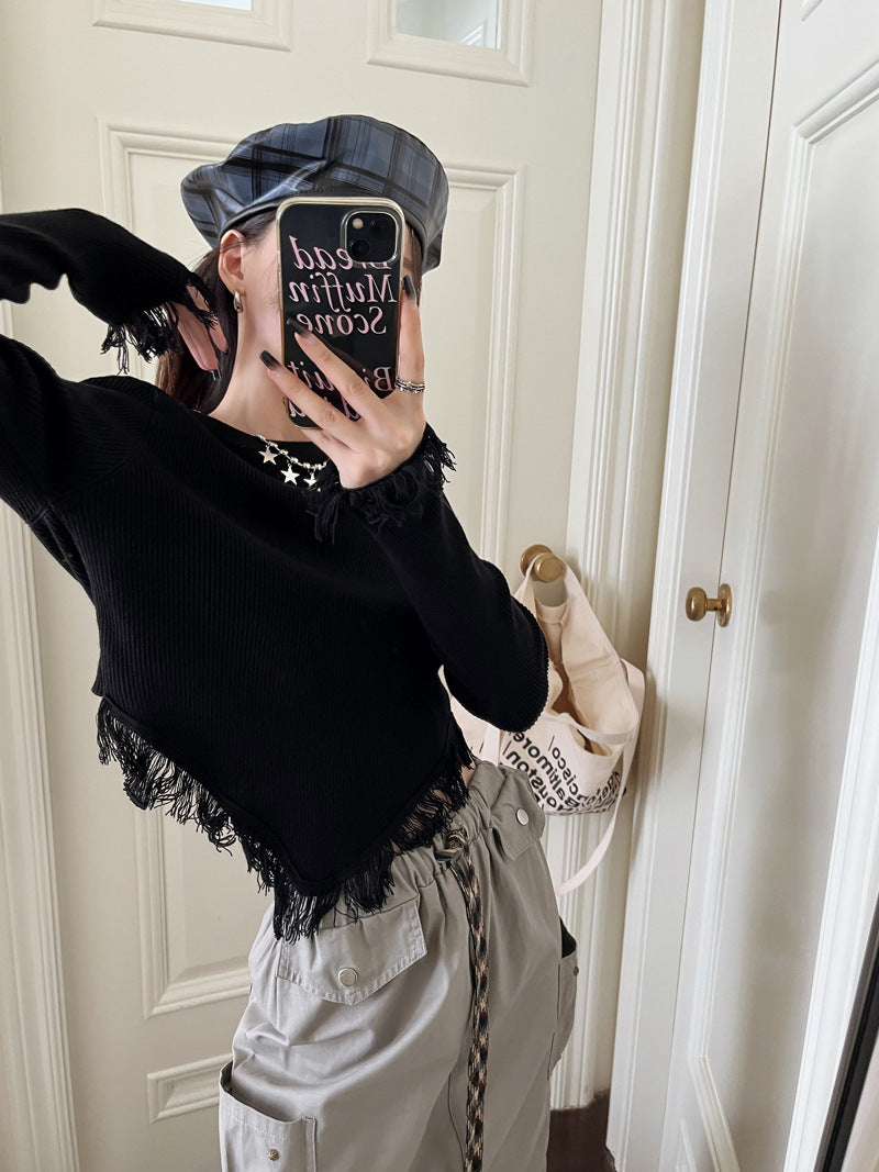 Fashionable Slim-fit Long-sleeve T-shirt Designed Specifically For Trendy Girls