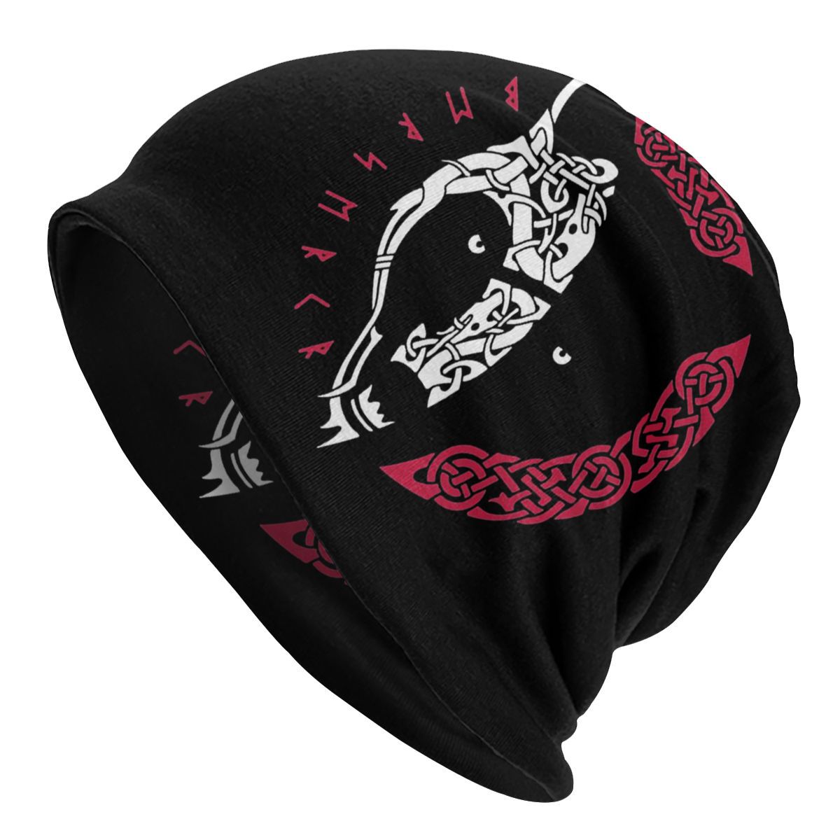 Sleeve Cap Double-layer Elastic Viking Totem Wolf Hipster Street Dance