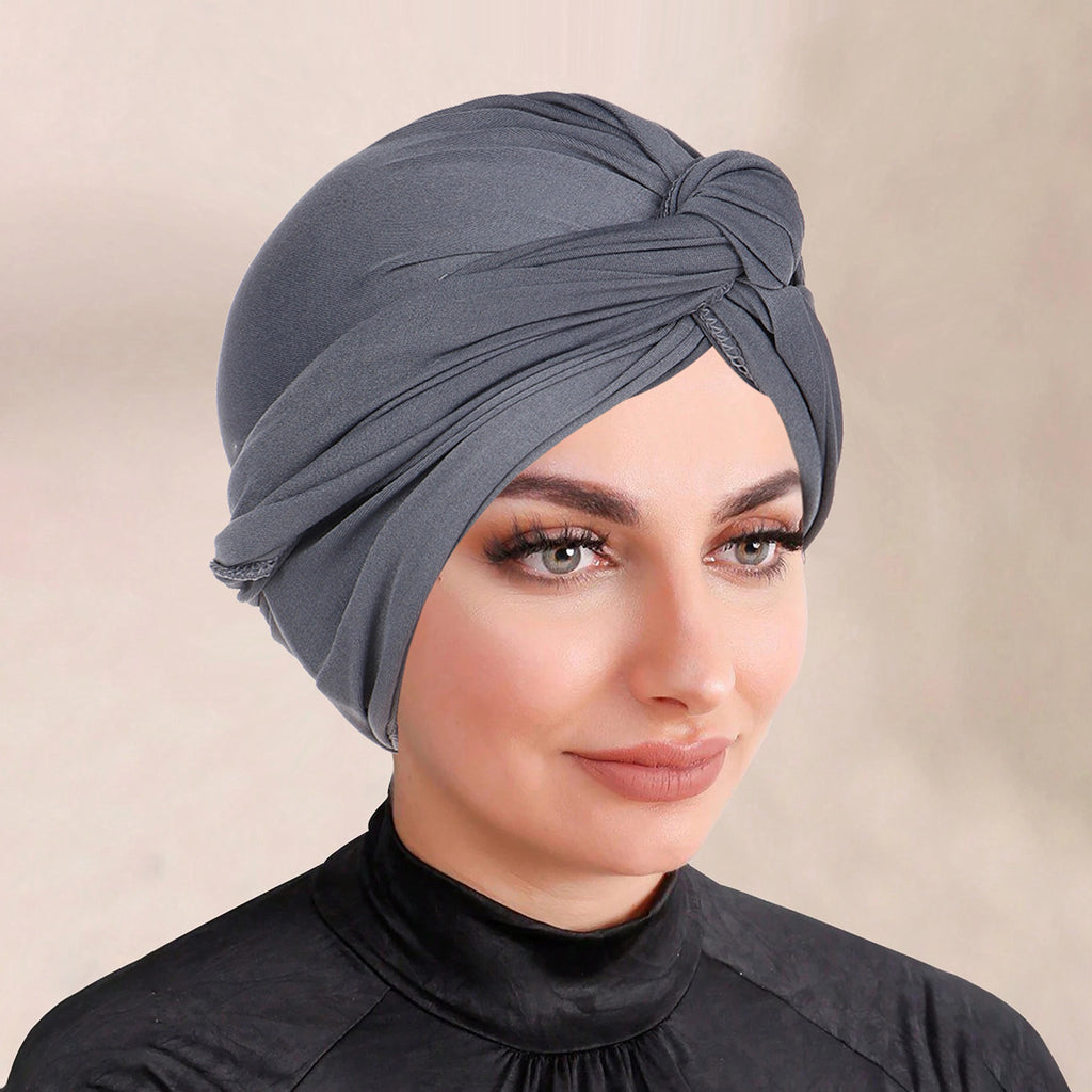 Solid-color Hijab Headscarf For Muslim Women