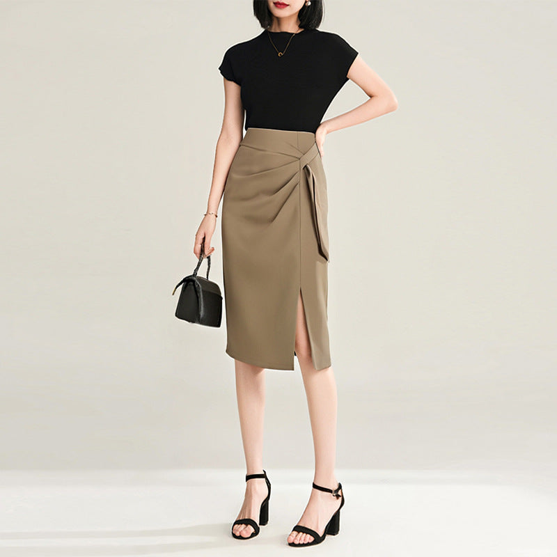 Women's Mid-Length Elegant Sheath Skirt