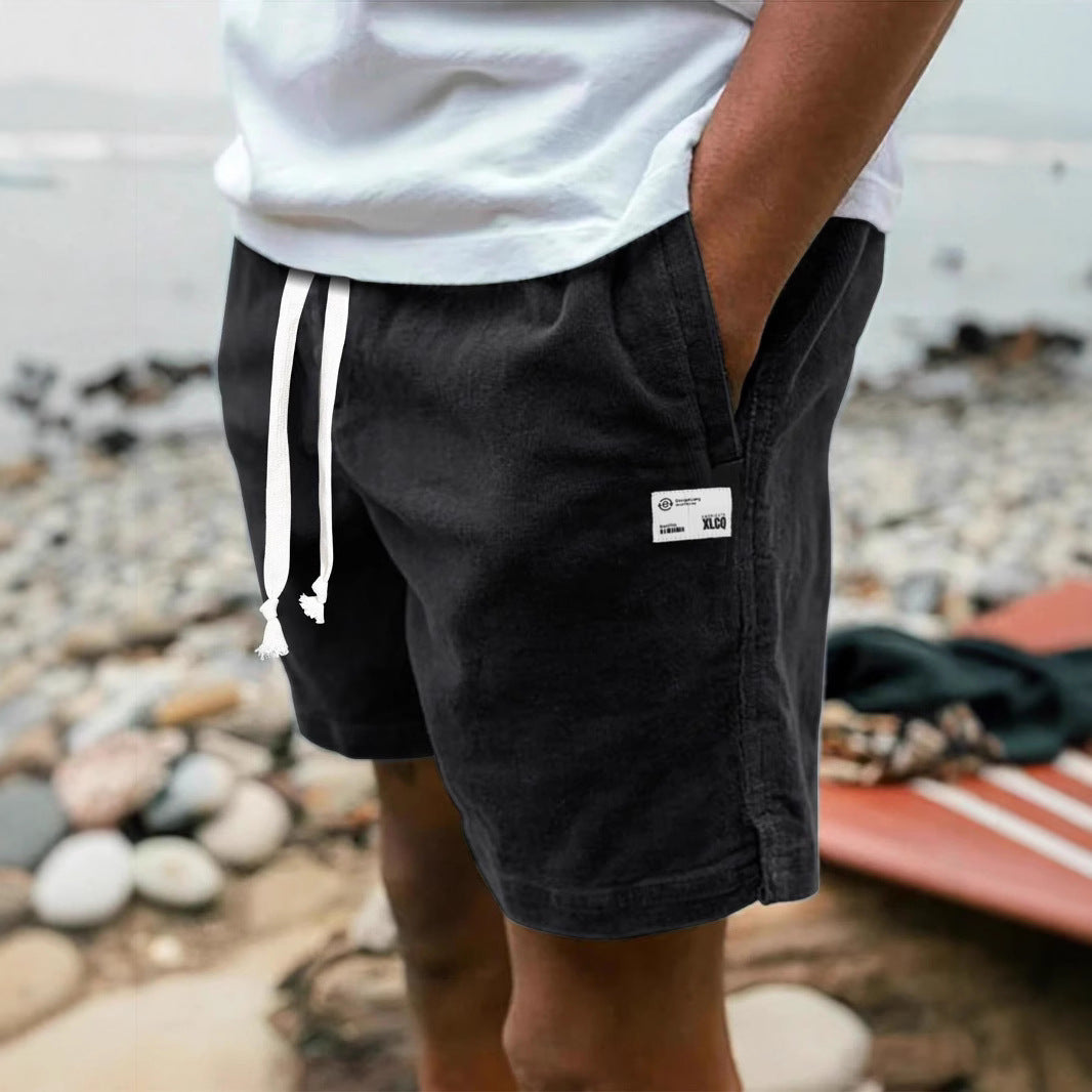 American Overalls Sports Loose Beach Cropped Casual Pants