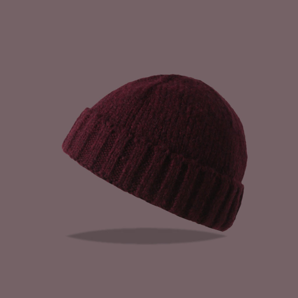 American Knitted Hat Women's All-match Face-looking Little Watermelon Hat Yupi Beanie Hat