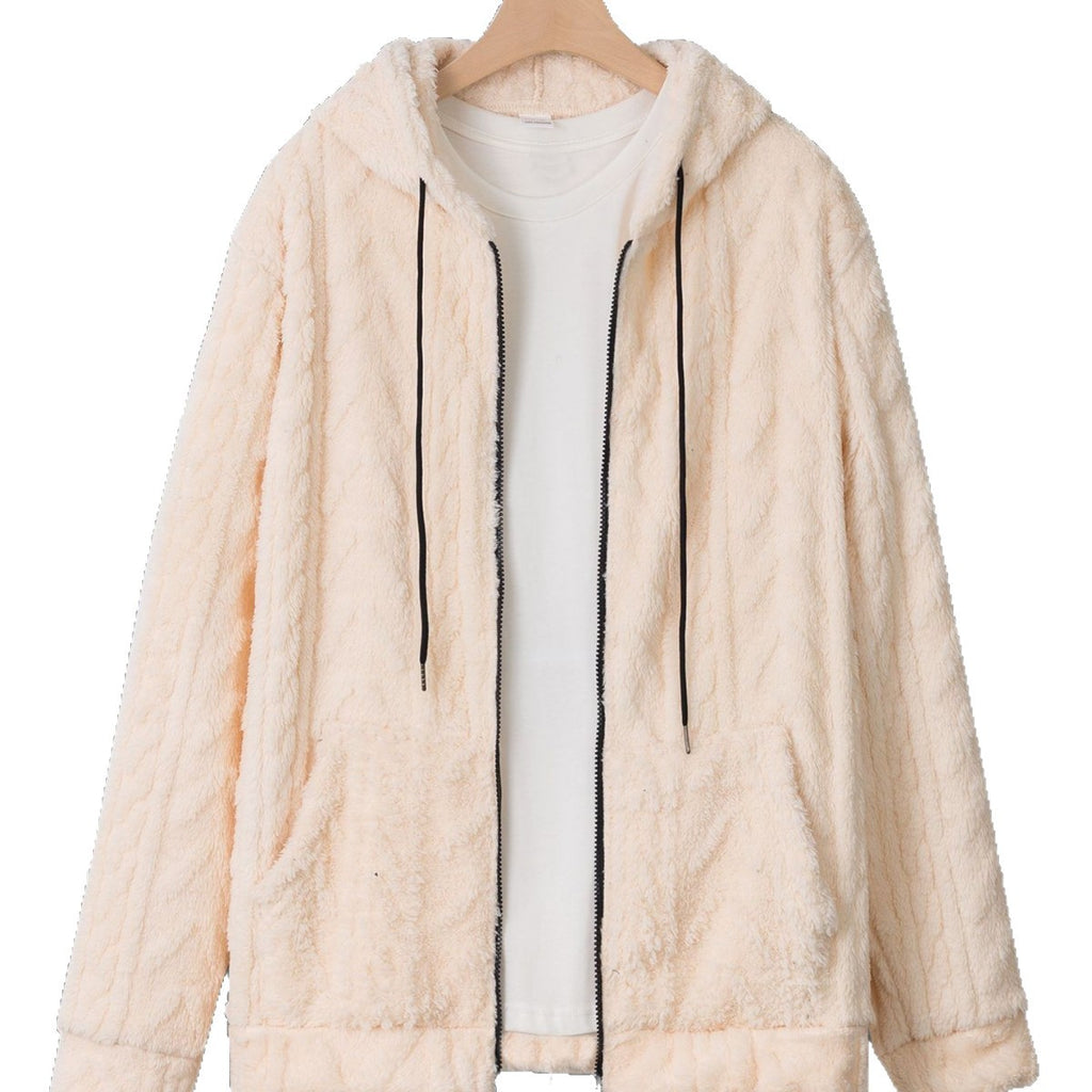 Mens Casual Hooded Sweatshirt Fallwinter Loose-fitting Knitwear