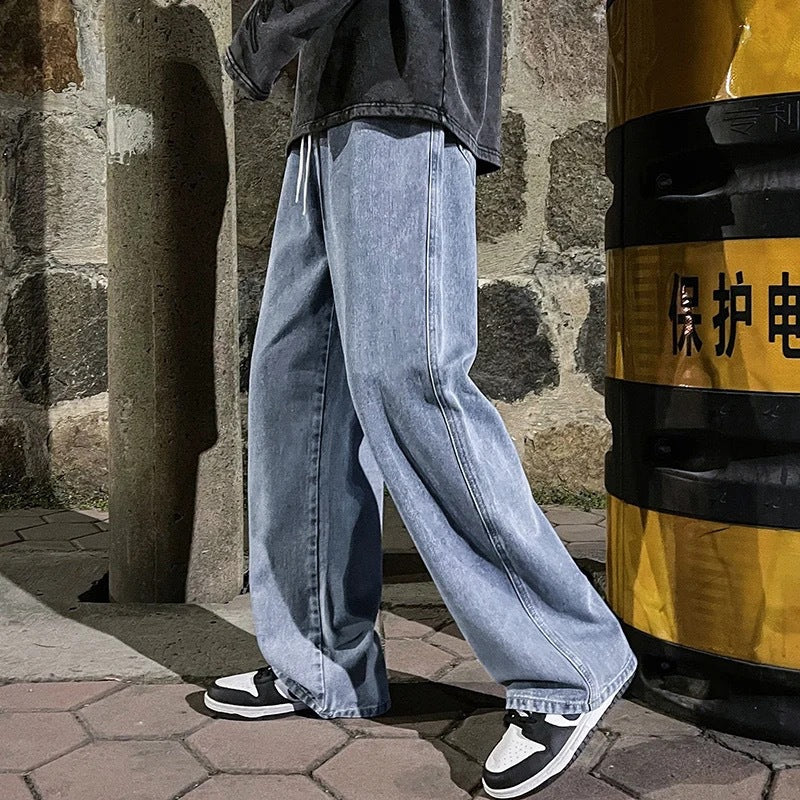 Men's Straight Loose American Design Jeans