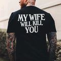 Men's Straight-Leg Printed Fashionable Short-Sleeve