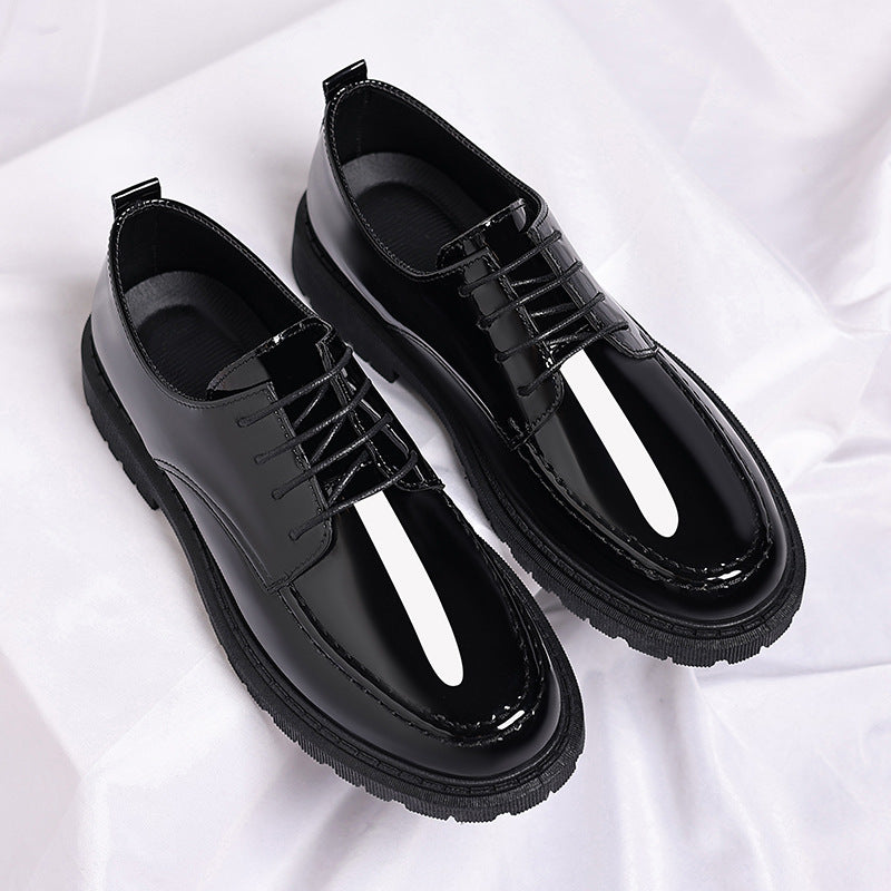 New-style Casual Leather Shoes For Men With A Polished Finish