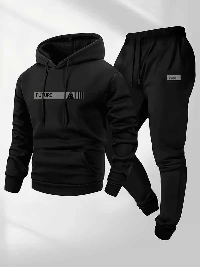Women's Loose-fit Hoodie Jacket With Long Sleeves And Matching Pants
