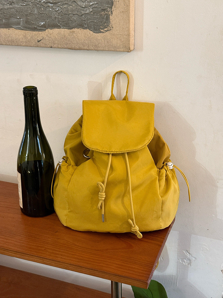 Korean-style Lightweight Nylon Streetwear Backpack