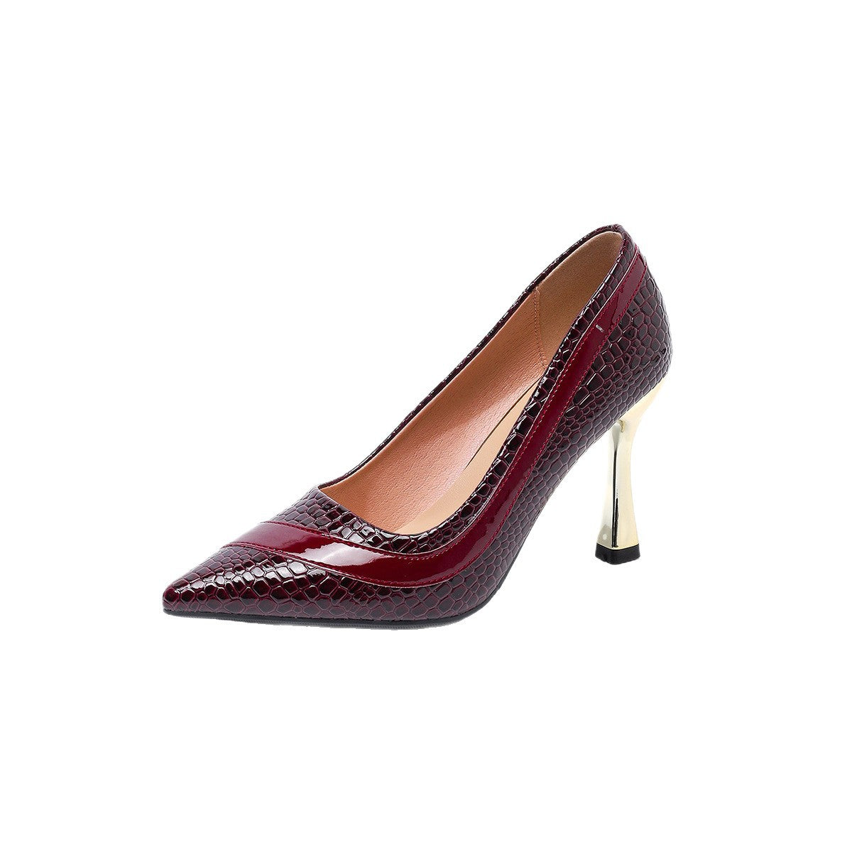 Womens Pointed-toe Stiletto-heel Low-cut High Heels