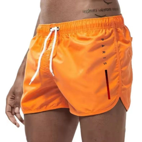 Men's Multi-color Loose Printed Running Beach Shorts