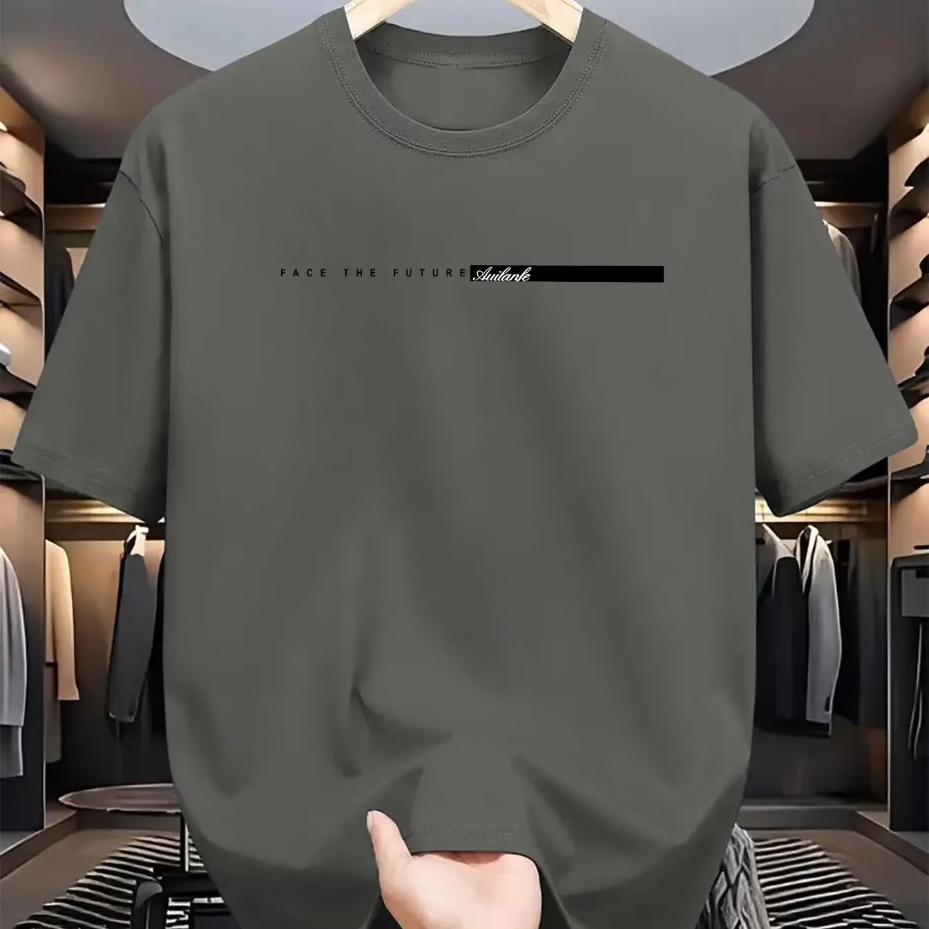 Men's Fashion Wear Half Sleeve Bottoming Shirt