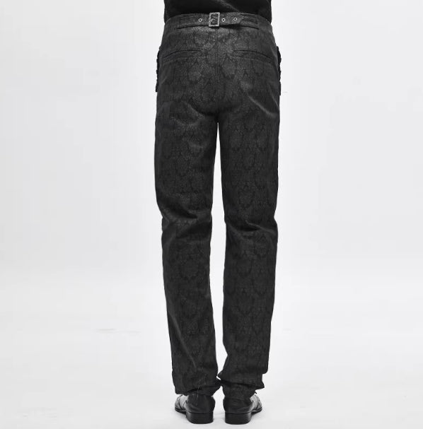 Fashionable Embroidered Chinese Knot Ethnic-Style Gothic Mens Pants