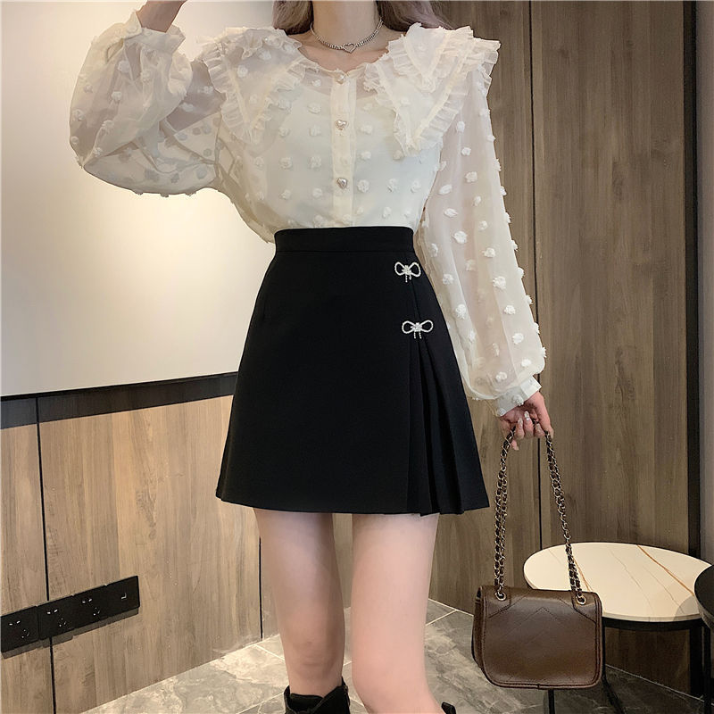 High-Waisted Slimming Anti-Exposure Pleated Skirt For Women