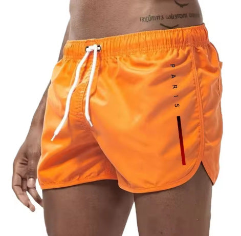 Men's Multi-color Loose Printed Running Beach Shorts