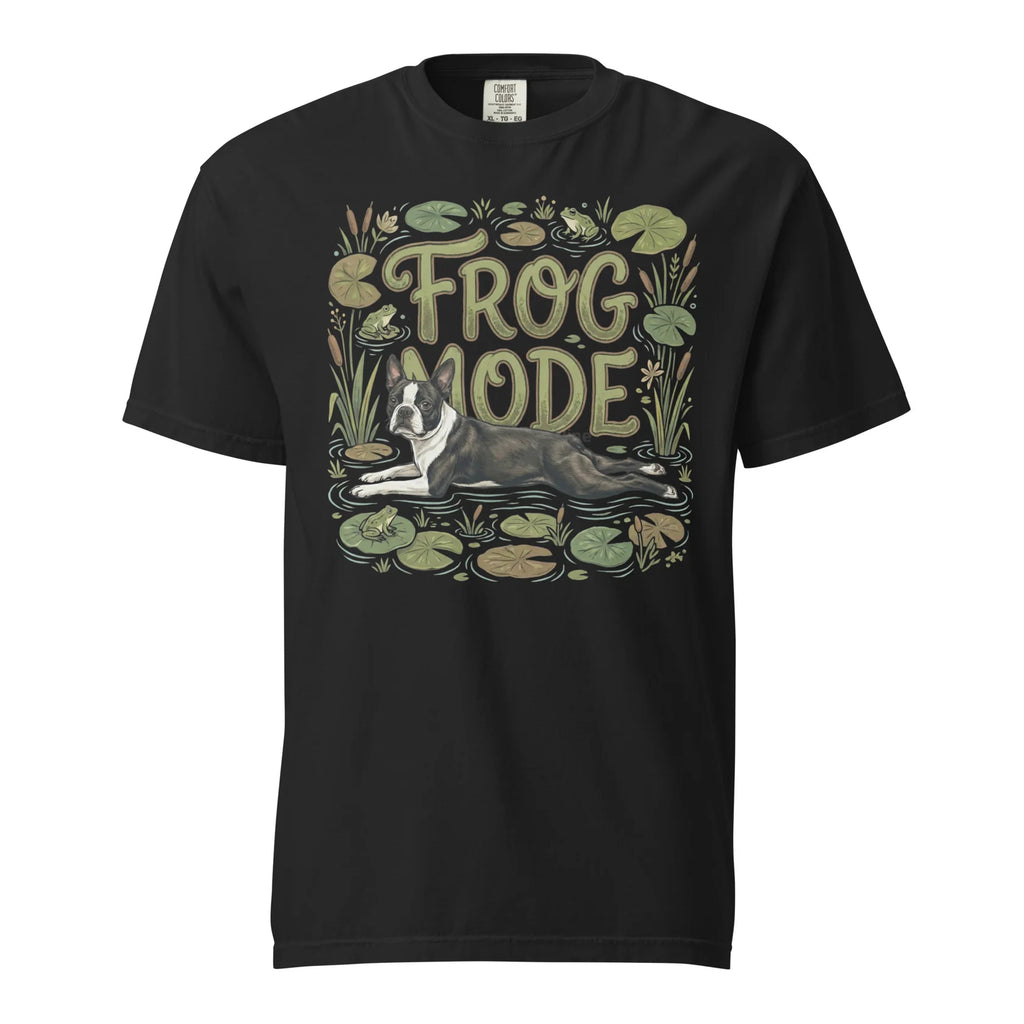 Mens Solid-Color Printed Cultural Shirt