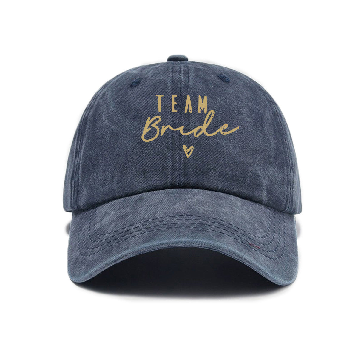 Retro Distressed Letter-print Washed Soft-crown Baseball Cap Outdoor Casual Sunshade Hat