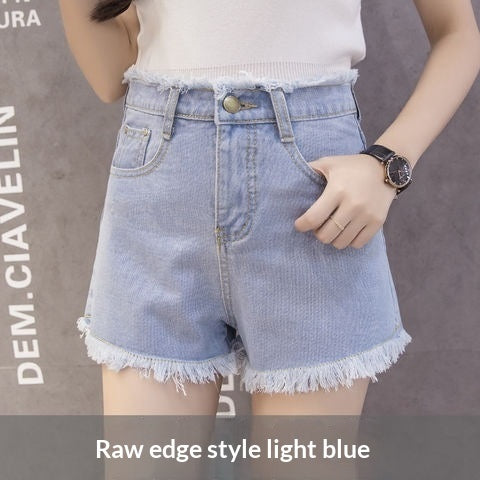 New Womens Denim Shorts For Summer Korean-style Slimming And Super Versatile