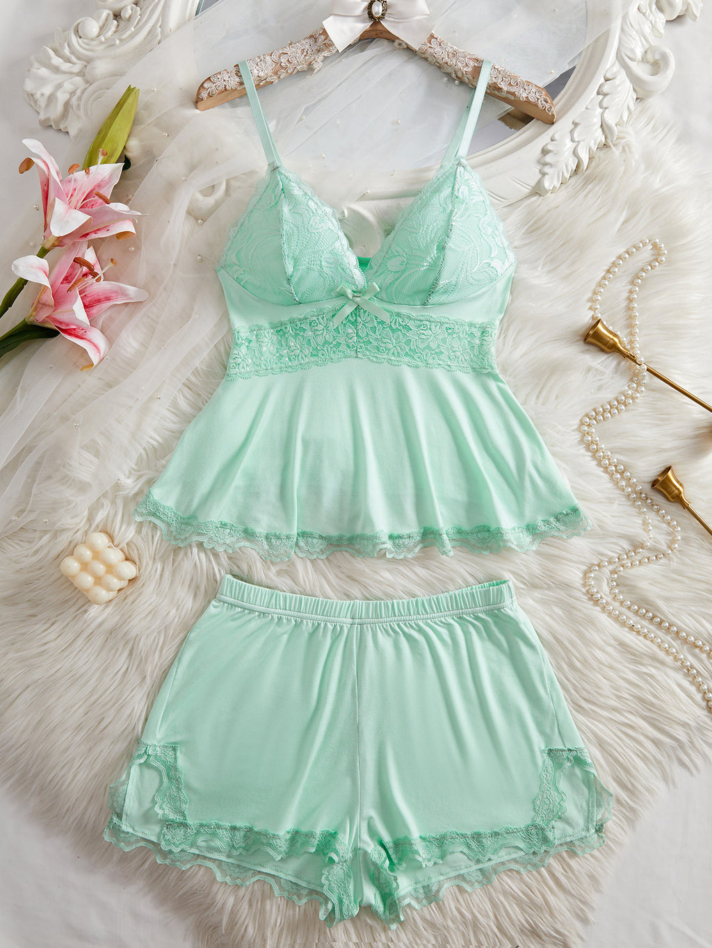 Solid Color Casual Pajamas Sets Women's Modal Suit