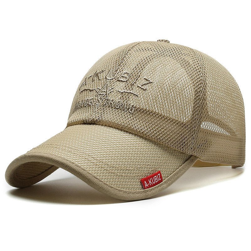 Summer Men's Mesh Breathable Baseball Cap Casual Sun-proof