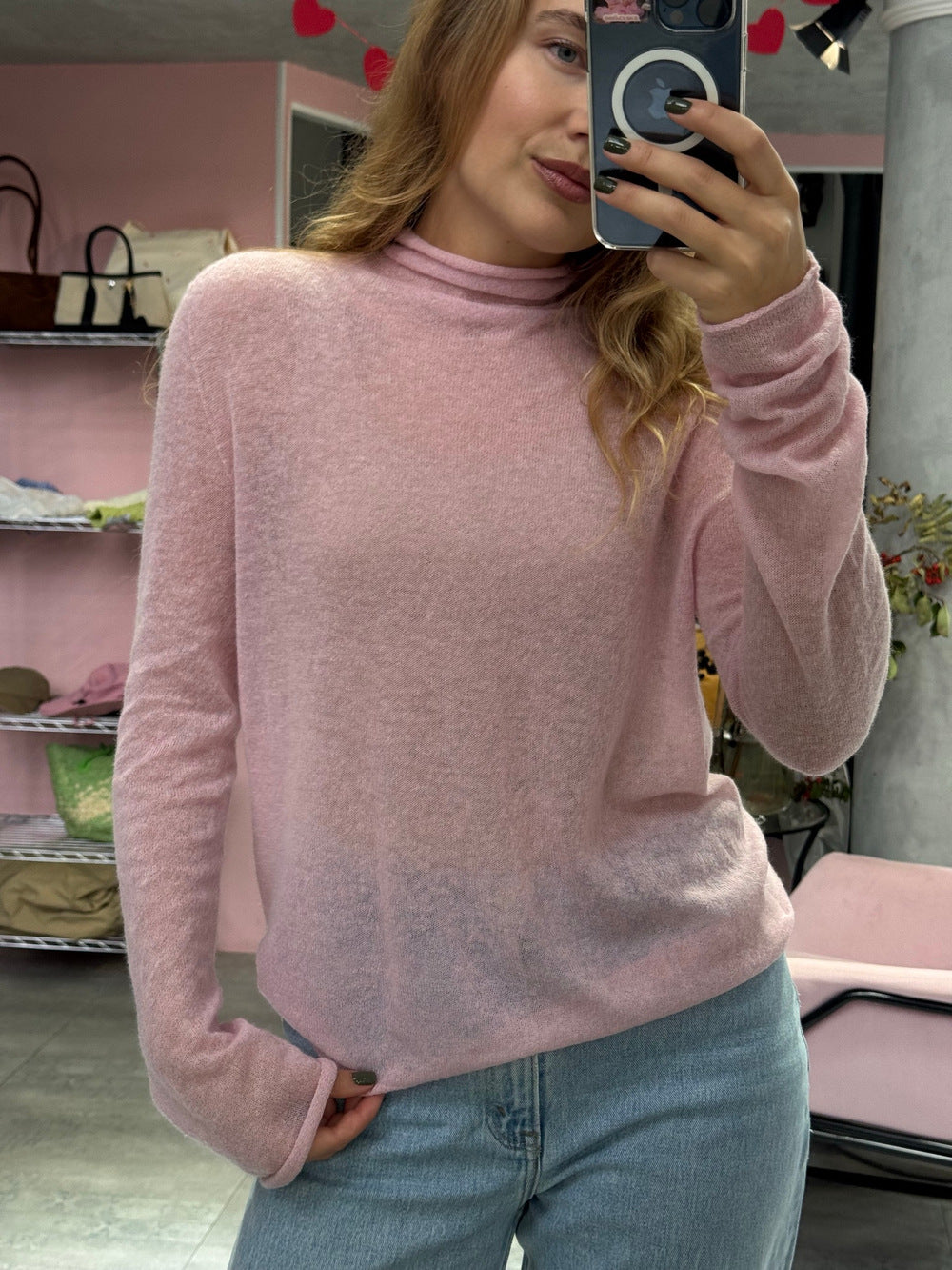 Womens Hollow-Out Sweater In European And American Instagram Style Soft