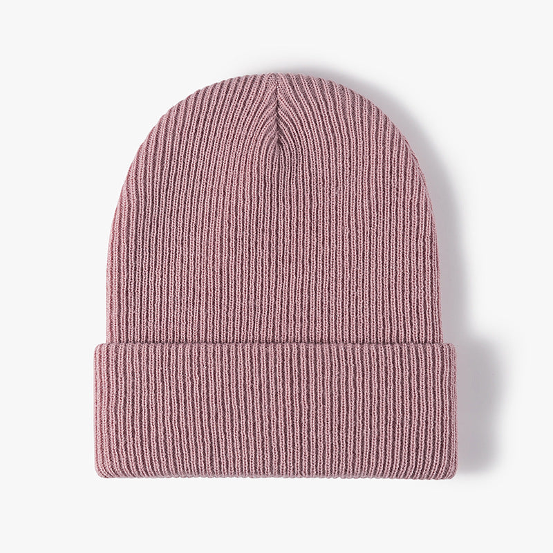 Simple Warm Thick Double Layer Men's Woolen Cap