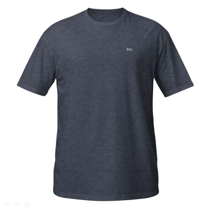 Mens Solid-Color Printed Cultural Shirt