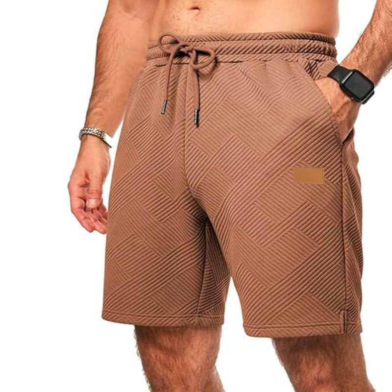 Casual Elastic Waist Drawstring Beach Vacation Shorts