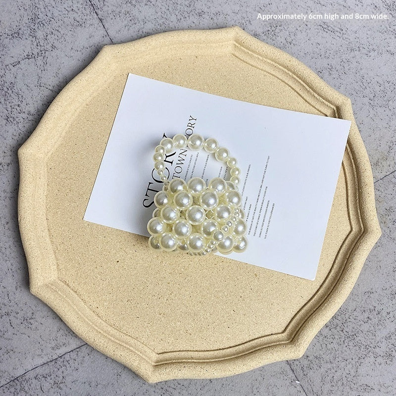 Summer Crossbody Versatile Mini Retro Handwoven Pearl Bag