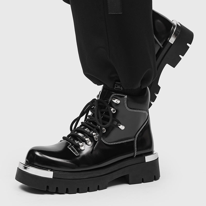 Men's Versatile Chunky-soled Dr Martens Boots