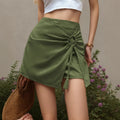Womens Culottes With Tassel Detailing And An Asymmetrical Hem Featuring A Linen Look Short Design