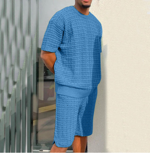 Short Sleeve Shorts Sports Loose Men's Suits