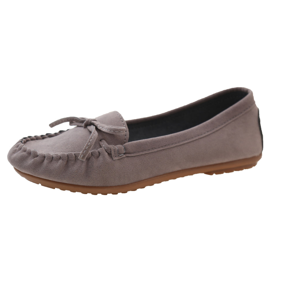 Slip-on Casual Round-toe Flat Shallow-shoe
