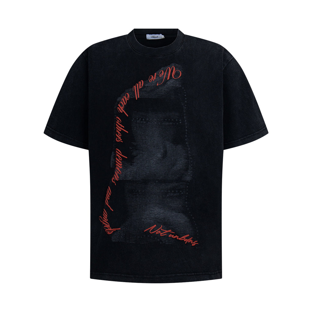 Washed Vintage Men's Loose Short Sleeve T-shirt