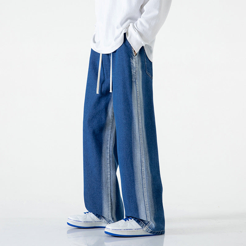 LKTM Men's American Retro Gradient Jeans