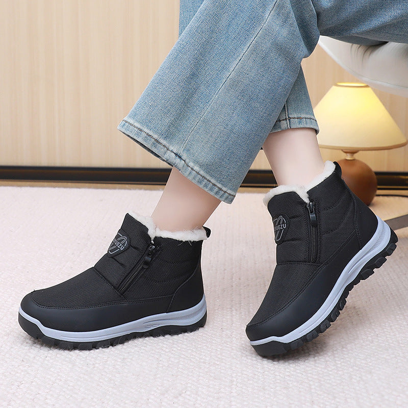 Fleece-lined Extra-thick Cold-resistant And Comfortable Side-zip Boots