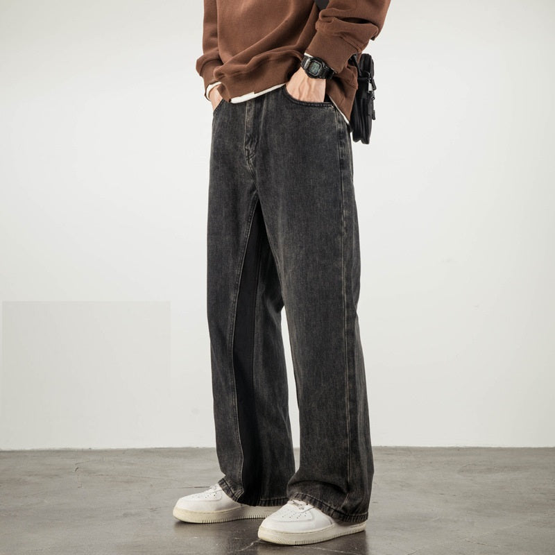 Weila Straight Loose American High Street Vibe Fashion Brand Casual Jeans