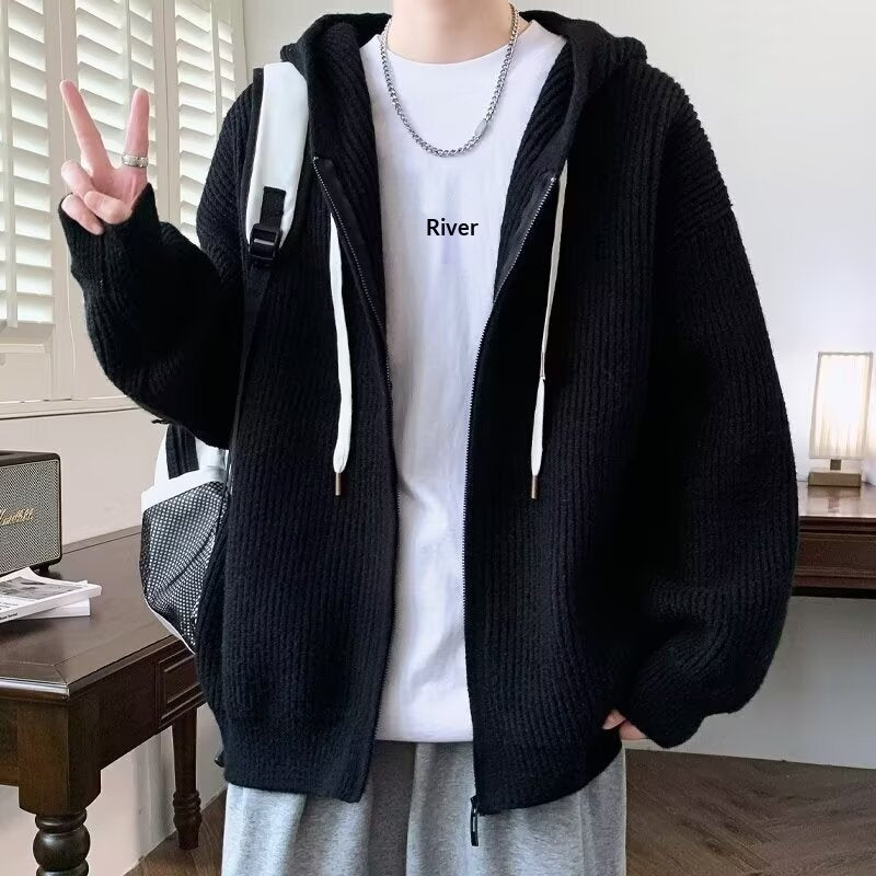 Stylish Cardigan Sweater Jacket For MenAutumnWinter Style