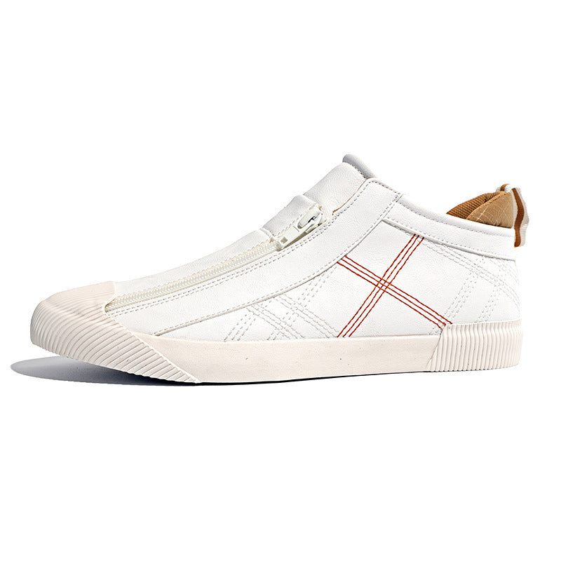 Leather Shoes Breathable Casual Fashion Low-top Sneakers
