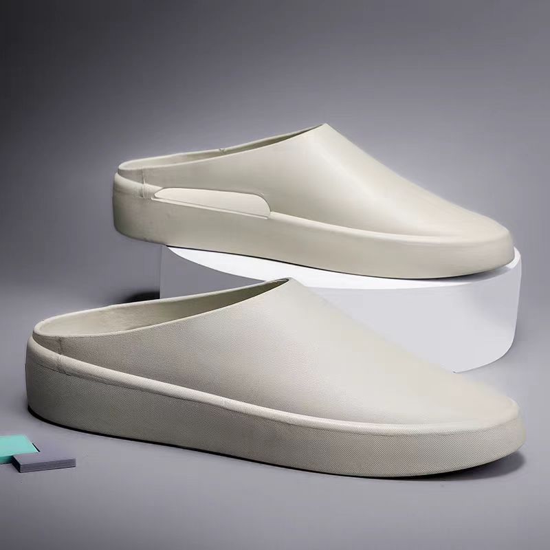 Baotou Slippers For Men Springsummer Outdoor Crocs-style Shoes