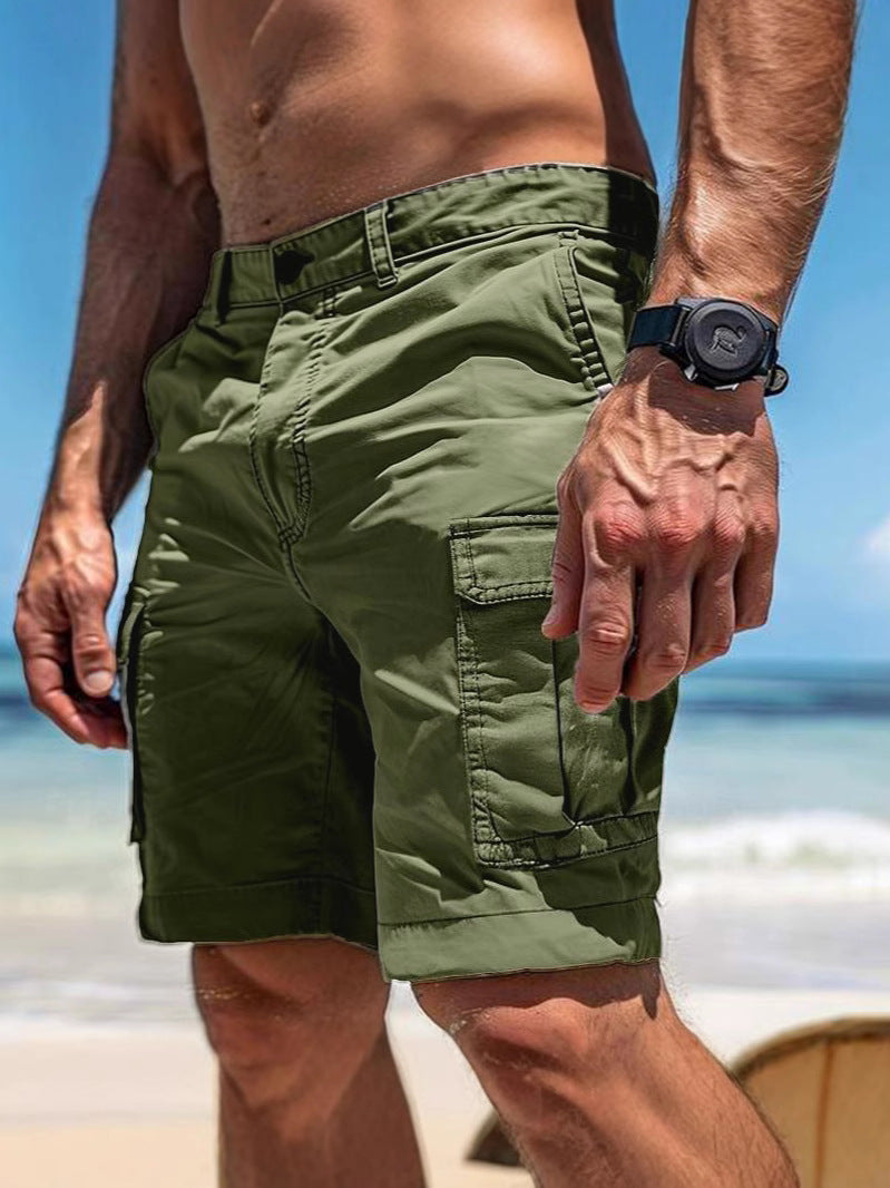European And American Men's Overalls Multi-pocket Leisure